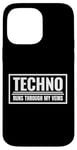 Coque pour iPhone 14 Pro Max Techno Runs Through My Veins Music Festival Rave Outfit