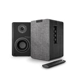 Energy Sistem Studio Monitor 4 Chaîne HiFi (Haut-Parleur Actif 2.0, Bluetooth 5.0, 50 W, Subwoofer, Entrée Optique TOSLINK, Port HDMI Arc) - Gris