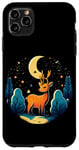 iPhone 11 Pro Max Majestic Deer Under Starry Night Sky Moon Forest Case