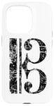 Coque pour iPhone 15 Pro Clef d'Ut (Noir Ancien) Viola, Violoncello, Cello, Trombone