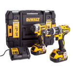 Dewalt DCK266P2T 2 Piece 18V XR Brushless Power Tool Kit, 2x 5.0Ah Batteries, Ch