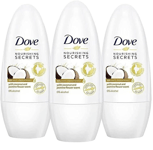 3x Dove Coconut and Jasmine Flower 48H Anti-Perspirant Roll On 50ml