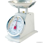 3kg Cream Mechanical Kitchen Scales Traditional Retro Weighing Scales With Bowl