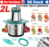 2L Electric Meat Grinder Mincer Mixer Blender Food Chopper Processor Blenders ~