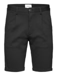 Pleated Shorts Bottoms Shorts Chinos Shorts Black Lindbergh