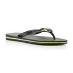 Havaianas Womens Ladies - Classic Flag Flip Flop - Black - Size EU 35