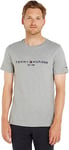 Tommy Hilfiger Men's Core Tommy Logo Tee Mw0mw11465 T-Shirt, Grey (Cloud Htr), XL