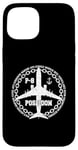 Coque pour iPhone 15 P-8 Poseidon Avion militaire style vintage avant et arrière