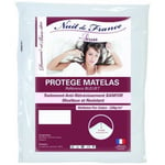 Nuit De France 329389 180/200 Protège Matelas Coton Blanc 200 X 180 X 1 Cm