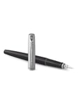 Parker Jotter Fountain Pen | Bond Street Black | Medium Nib Blue Ink | Gift Box