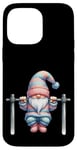 Coque pour iPhone 14 Pro Max Funny Working Out Gnome With Pull-Up Bar For Fitness Lover