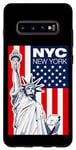Coque pour Galaxy S10+ Cool New York Statue of Liberty, This is My New York City