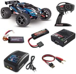 Traxxas 71054-8 E-Revo 1/16 Monster Truck Brushed + 2S Set Blue