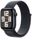 Apple Watch SE 2024 GPS 40mm Midnight Ink Sport Loop Black One Size