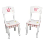 Fantasy Fields Lot de 2 chaises en Bois pour décor Chambre Enfant bébé Fille Mixte W-7395A/2