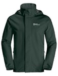 Jack Wolfskin Men's Stormy Point 2l JKT M Jacket, Black Olive/Black Olive, 4XL