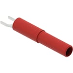 Electro Pjp - Ada3032-CD1-R Câble adaptateur adaptateur de test Lead fork avec fiche banane ø 4 mm, rouge 1 pc(s) D359372