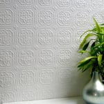 Textured Wallpaper Embossed Paintable Luxury Vinyl Flowers Floral Anaglypta