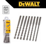 DeWALT SDS+ Plus Drill Bit Set Masonry 6mm 7mm 8mm 10mm Brick Concrete Stone