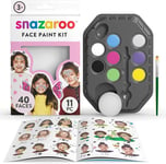 Snazaroo Fantasy Face Paint Palette Kit for Kids and Adults, 8 Colours, 11pcs,