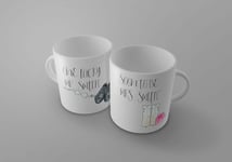 Lucky Mr.Smith+Soon To Be Mrs.Smith-Set Of Novelty Mugs/Engagement -Personalised