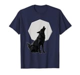 Wolf Howling At The Moon Wildlife Wolves Lovers Men Design T-Shirt