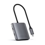 SATECHI Hub USB-C 4 Ports - Transfert De Données Uniquement (Pas De Charge Ni De Vidéo) - pour Macbook Pro/Air M2, M1, iPad Pro/Air M2, M1, Mac Mini M2, iMac