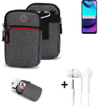 Holster + earphones for Motorola Moto E20 Belt Pouch