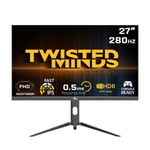 Twisted Minds Supreme-sarjan litteä 27 FHD - 280HZ 0.5MS Fast IPS HDMI 2.1 -pelimonitori