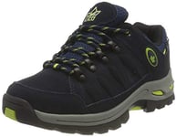 Lico Grenoble, Chaussure de Course Tout Terrain, Vert(Marine/Lemon), 41 EU