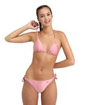 Arena Womens Shila Bikini Triangle Two Piece Swimsuit, Pink Powder, 34 UK