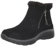 Skechers Femme Easy Going Cool Zip Bottine, Black, 41 EU