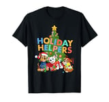 Paw Patrol Chase, Marshall, Rubble Christmas Holiday Helpers T-Shirt