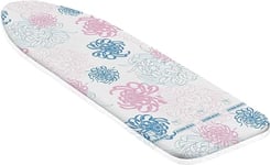 Leifheit Housse pour table à repasser Cotton Classic S, housse de table à repasser rembourrée en coton classique, housse pour planche à repasser 112 x 34 cm, avec bande élastique