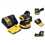 DeWalt DCW 210 D1 Ponceuse excentrique sans fil 18 V 125 mm Brushless + 1x batterie 2,0 Ah + chargeur