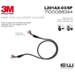 3M Peltor L201AX-03/SP - Separat kabel hjelmfeste WS Alert XP og XPI - L201AX-03/SP 7100088344