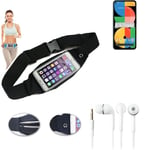 Belt bag for Google Pixel 5a + headphones waist bag Sport Running Fitness should