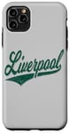 Coque pour iPhone 11 Pro Max Liverpool England Varsity SCRIPT Maillot de sport classique