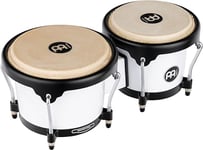 Meinl Percussion Bongos Journey Series - 2 hand drums with 6.5 and 7.5 inches - including tuning key - ABS plastic, White (HB50WH)