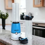 Blue Shake & Take Multi-Blender Fruit Smoothie Maker Juicer + 2 Sports Bottles