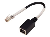 Digi Etherlite Rj45 8 Pin To Ts Rj45 10pin Cable 0.152m Hvit, Sort