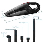 Handheld Car Vacuum Cleaner 4000Pa High Power Strong Suction Corded Wet/ Dry Use