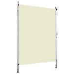 vidaXL Rullgardin utomhus 150x270 cm gräddvit Creme