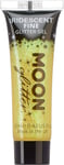 Iridescent Fine Face  Body Glitter Gel by Moon Glitter - Yellow - Cosmetic Festi