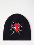 Lindex Kids' Spider-Man Beanie Hat & Gloves Set, Black