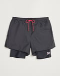 District Vision Ripstop Layered Trail Shorts Black