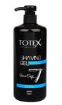 Totex Shaving Gel | Clear Smooth Easy Glide | Moisturizing Shave Gel Pump 750ml