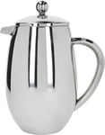 La Cafetière Stainless Steel Double Walled Insulated Cafetière 8 Cup, Stainle
