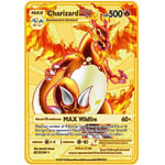 Card Gold Metal Vmax Energy Card Charizard Pikachu Rare y7