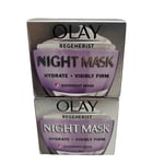 Olay Regenerist Night Face Mask| Visibly firm | 50ml | Pack of 2